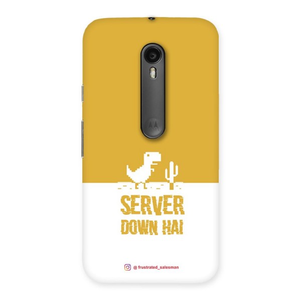 Server Down Hai Mustard Yellow Back Case for Moto G3