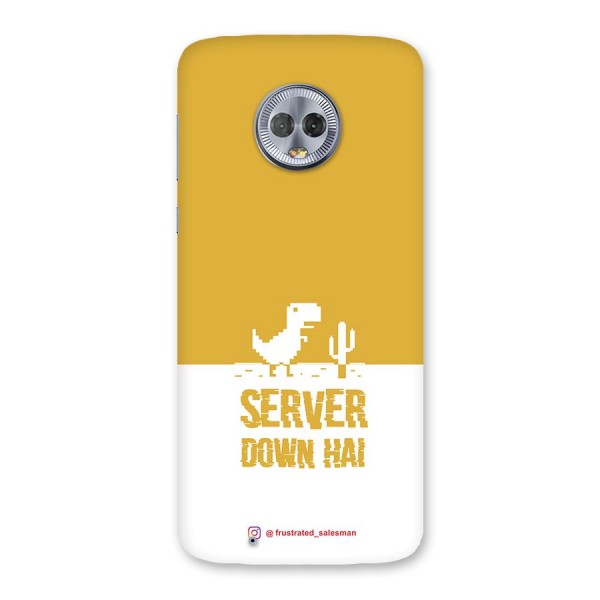 Server Down Hai Mustard Yellow Back Case for Moto G6