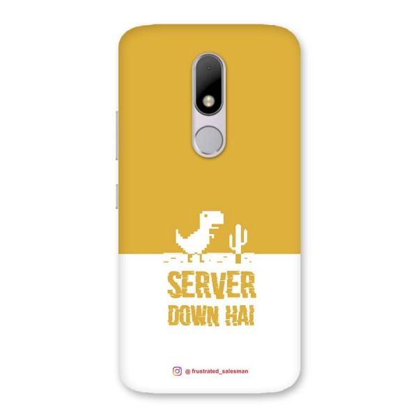 Server Down Hai Mustard Yellow Back Case for Moto M