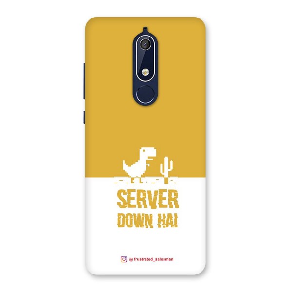 Server Down Hai Mustard Yellow Back Case for Nokia 5.1