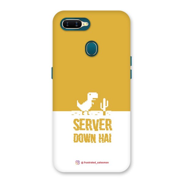 Server Down Hai Mustard Yellow Back Case for Oppo A12