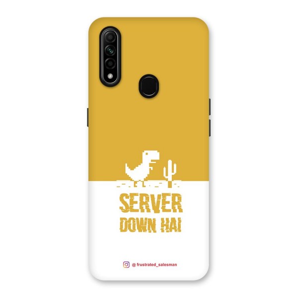 Server Down Hai Mustard Yellow Back Case for Oppo A31