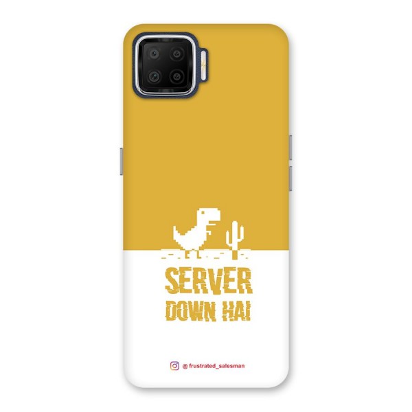 Server Down Hai Mustard Yellow Back Case for Oppo F17