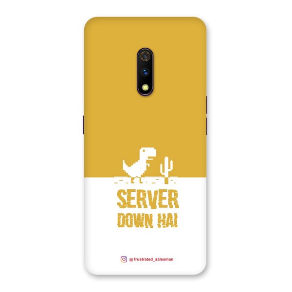 Server Down Hai Mustard Yellow Back Case for Realme X