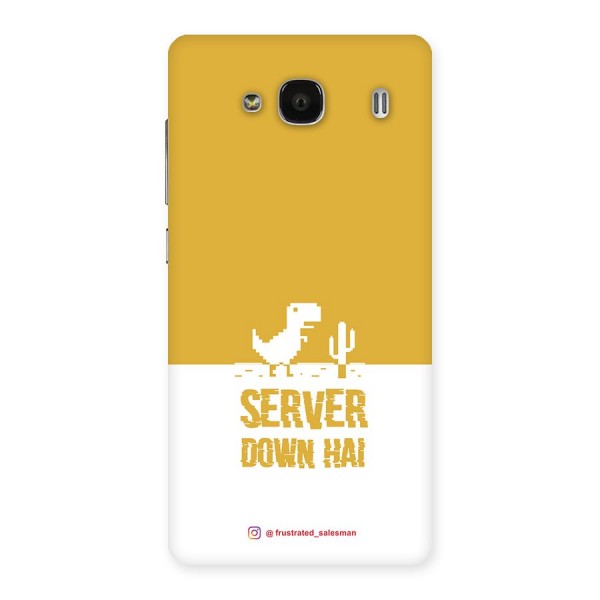 Server Down Hai Mustard Yellow Back Case for Redmi 2s