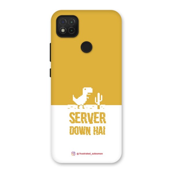 Server Down Hai Mustard Yellow Back Case for Redmi 9C