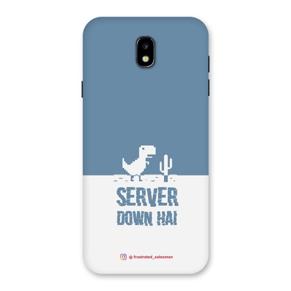 Server Down Hai SteelBlue Back Case for Galaxy J7 Pro