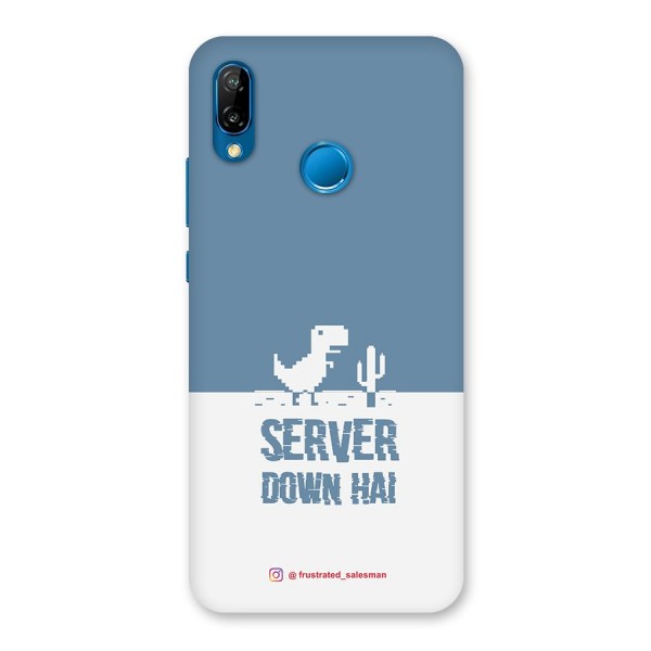 Server Down Hai SteelBlue Back Case for Huawei P20 Lite