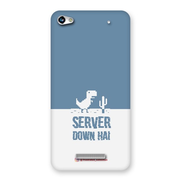 Server Down Hai SteelBlue Back Case for Micromax Hue 2