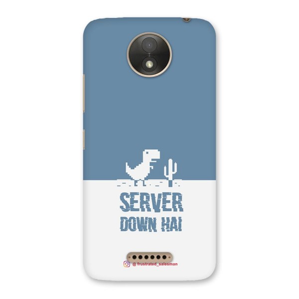 Server Down Hai SteelBlue Back Case for Moto C Plus