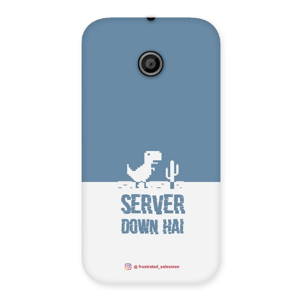 Server Down Hai SteelBlue Back Case for Moto E