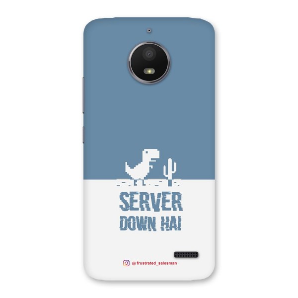 Server Down Hai SteelBlue Back Case for Moto E4