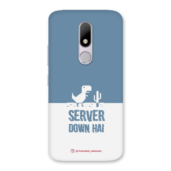 Server Down Hai SteelBlue Back Case for Moto M