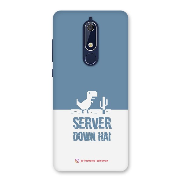 Server Down Hai SteelBlue Back Case for Nokia 5.1