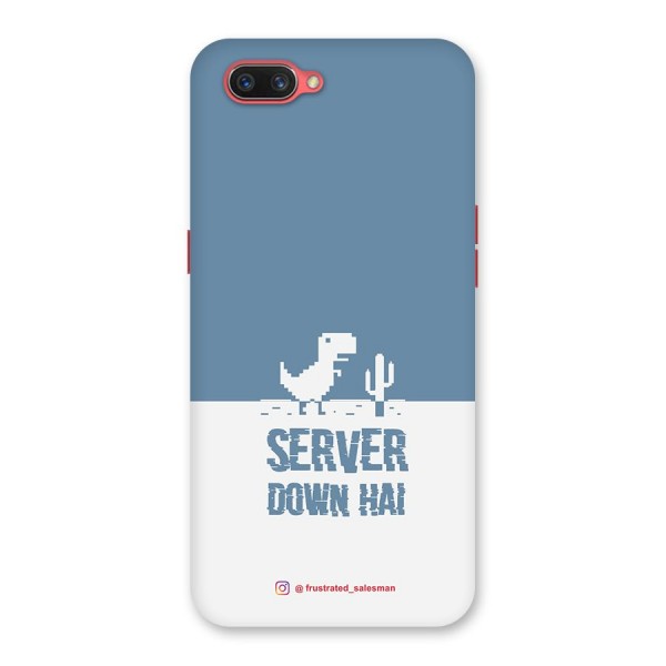 Server Down Hai SteelBlue Back Case for Oppo A3s