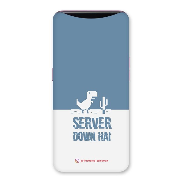 Server Down Hai SteelBlue Back Case for Oppo Find X