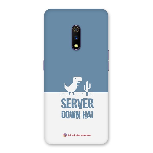 Server Down Hai SteelBlue Back Case for Realme X