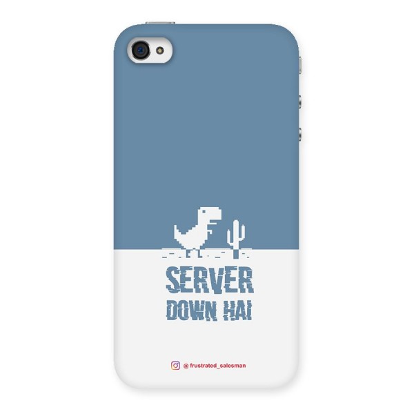 Server Down Hai SteelBlue Back Case for iPhone 4 4s