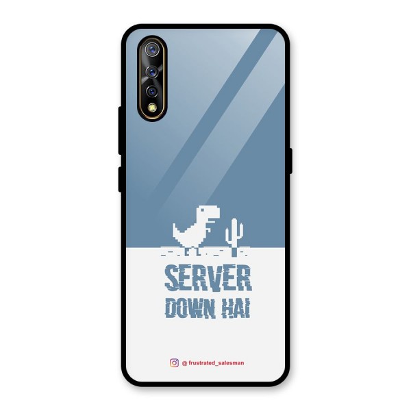 Server Down Hai SteelBlue Glass Back Case for Vivo Z1x