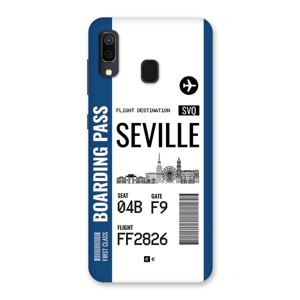 Seville Boarding Pass Back Case for Galaxy A30