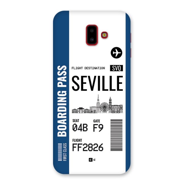 Seville Boarding Pass Back Case for Galaxy J6 Plus