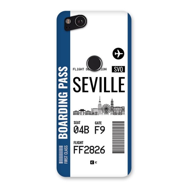 Seville Boarding Pass Back Case for Google Pixel 2