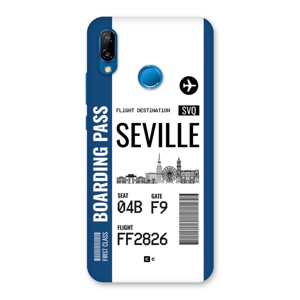 Seville Boarding Pass Back Case for Huawei P20 Lite