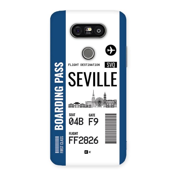 Seville Boarding Pass Back Case for LG G5