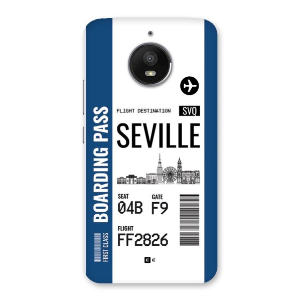 Seville Boarding Pass Back Case for Moto E4 Plus