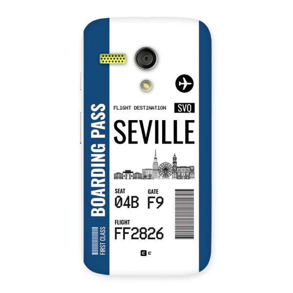 Seville Boarding Pass Back Case for Moto G