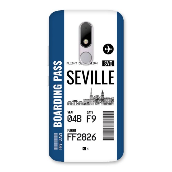 Seville Boarding Pass Back Case for Moto M