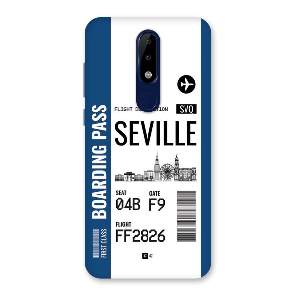 Seville Boarding Pass Back Case for Nokia 5.1 Plus