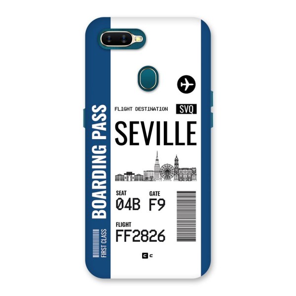 Seville Boarding Pass Back Case for Oppo A11k