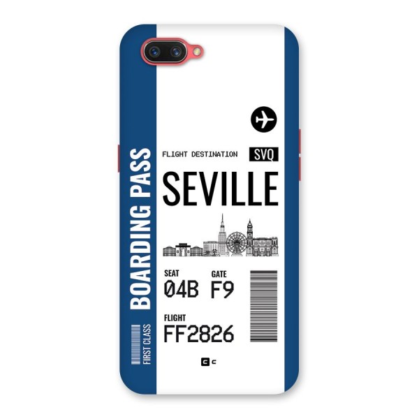 Seville Boarding Pass Back Case for Oppo A3s