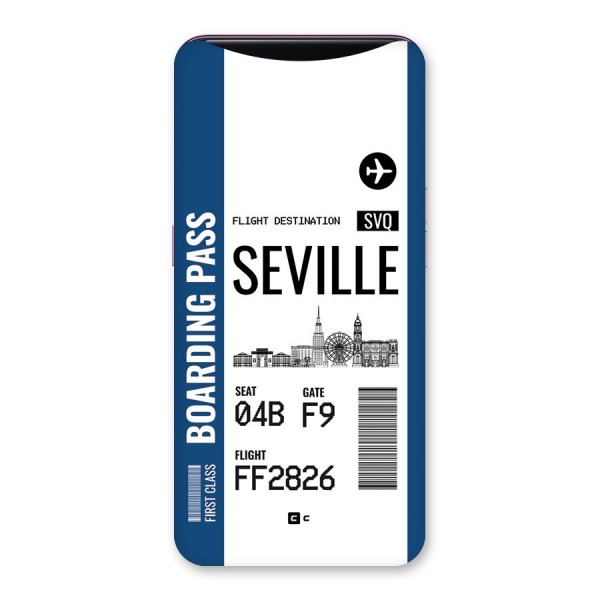 Seville Boarding Pass Back Case for Oppo Find X