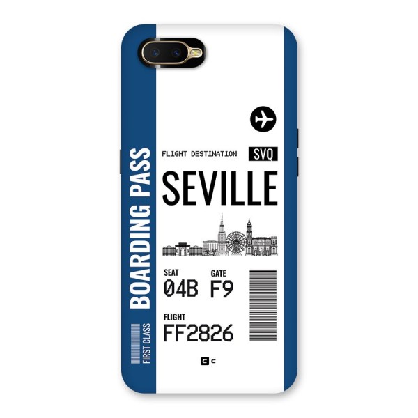 Seville Boarding Pass Back Case for Oppo K1