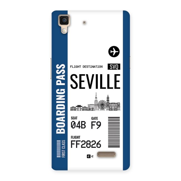 Seville Boarding Pass Back Case for Oppo R7