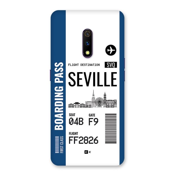 Seville Boarding Pass Back Case for Realme X