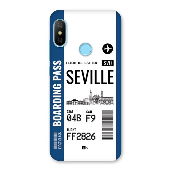 Seville Boarding Pass Back Case for Redmi 6 Pro