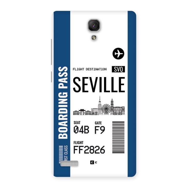 Seville Boarding Pass Back Case for Redmi Note