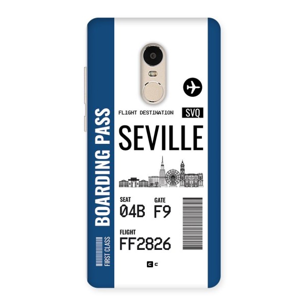 Seville Boarding Pass Back Case for Redmi Note 4