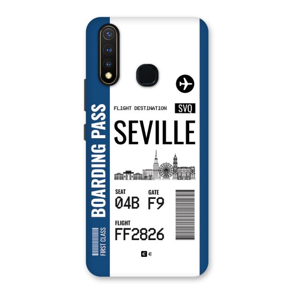 Seville Boarding Pass Back Case for Vivo U20