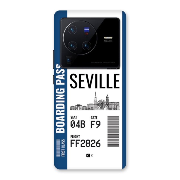 Seville Boarding Pass Back Case for Vivo X80 Pro