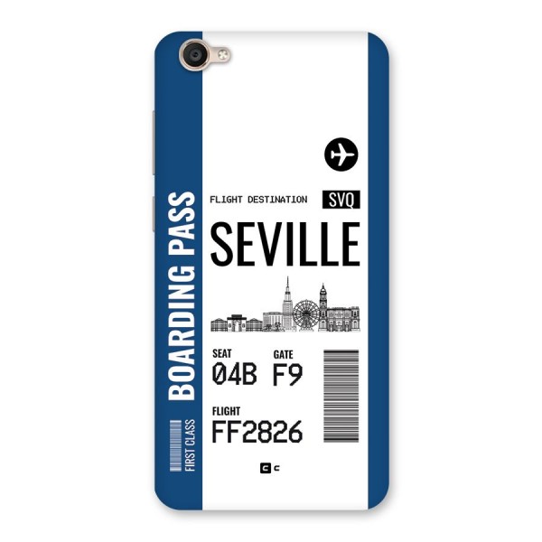 Seville Boarding Pass Back Case for Vivo Y55s