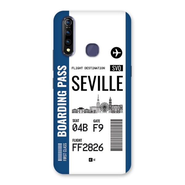 Seville Boarding Pass Back Case for Vivo Z1 Pro