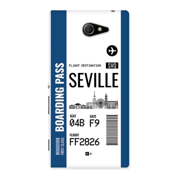 Seville Boarding Pass Back Case for Xperia M2