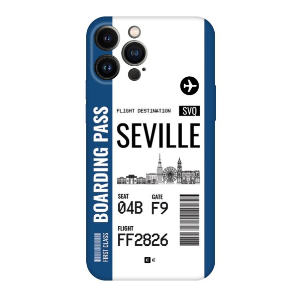 Seville Boarding Pass Back Case for iPhone 13 Pro Max