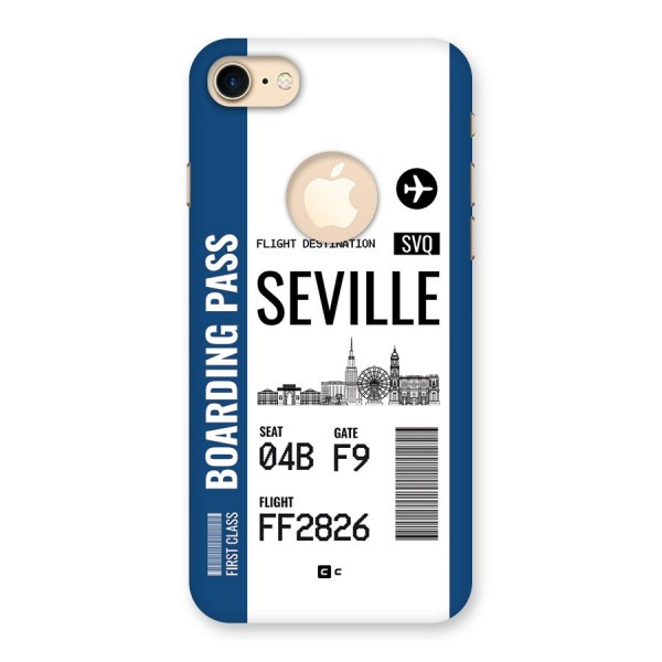 Seville Boarding Pass Back Case for iPhone 8 Logo Cut