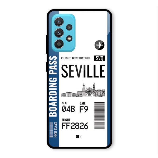 Seville Boarding Pass Glass Back Case for Galaxy A52