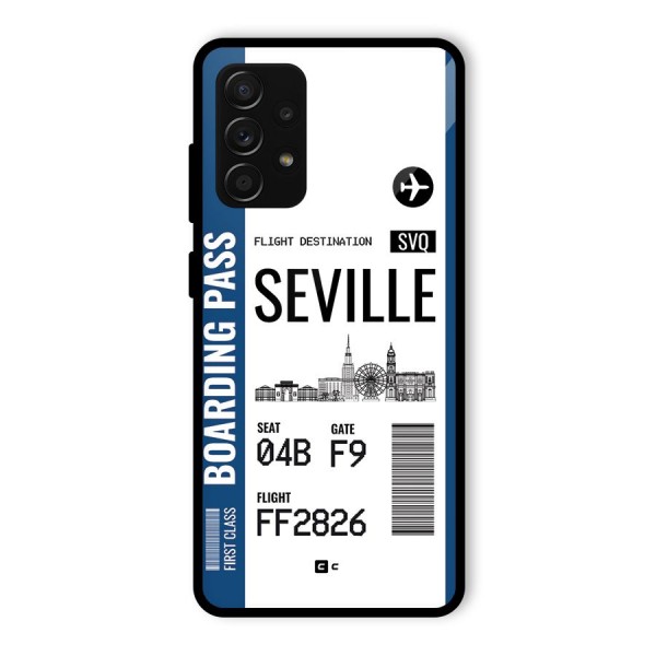 Seville Boarding Pass Glass Back Case for Galaxy A53 5G